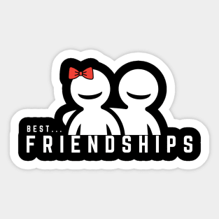 best friendships man / women Sticker